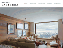 Tablet Screenshot of mueblesvalterra.cl